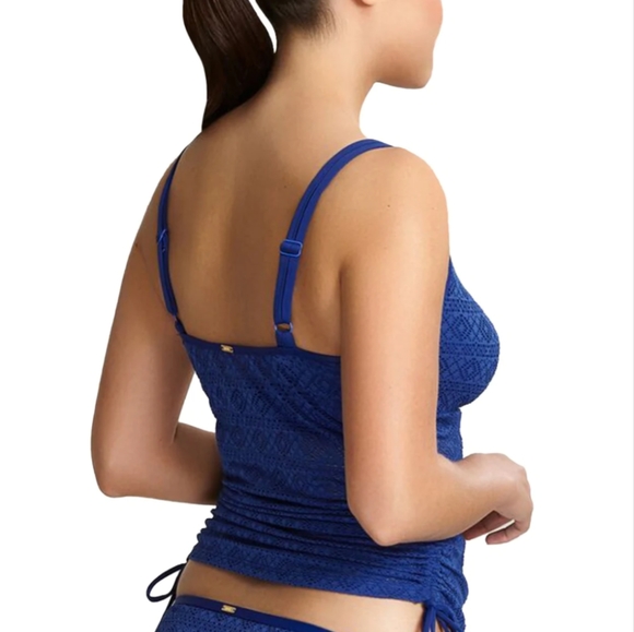 Panache Anya Crochet Balconnet Tankini Top. French Blue. Multiple Sizes. - Picture 7 of 9